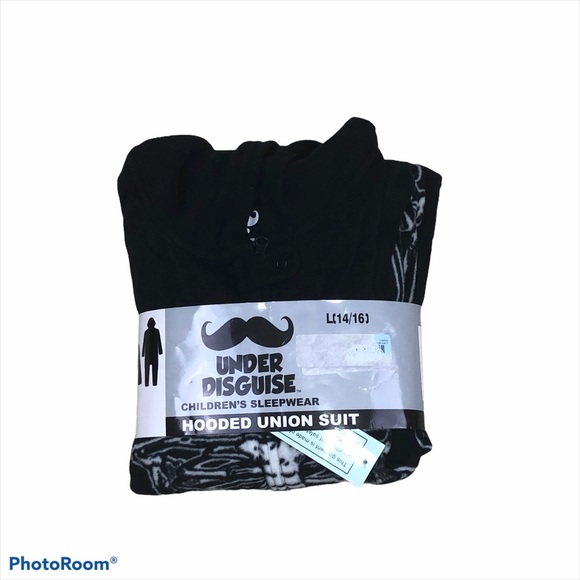 Under Disguise hooded skeleton pajama suit - Picture 1 of 7